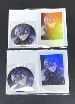 にじさんじ バースデー 誕生日 缶バッジ＆チェキ風カード 小柳ロウ