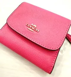 COACH ピンク レザー コインケース キスロック いちご がま口 - メルカリ