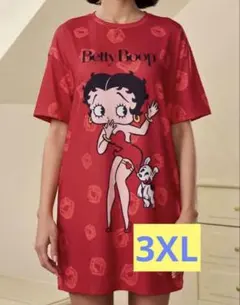 3XL Betty Boop レッド Tシャツのサムネイル