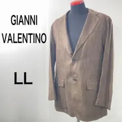 【最終値下げ】 GIANNI VALENTINO テーラード　ブラウン　LLのサムネイル