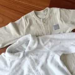 新生児 長袖 ツーウェイオール ドレスオール まとめ売り 2点セット