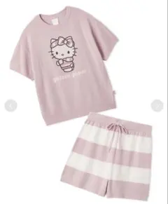 【新品】ジェラートピケサンリオハウス　ハローキティスムーズィーセットアップピンク