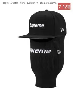 Supreme Box Logo New Era + Balaclava 黒