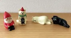 デコレ コンコンブル サンタ くま ねこ 置物 Decole concombre