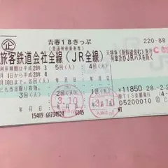 青春18きっぷ 3回分のサムネイル