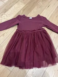 H&M 長袖ワンピース チュール付き