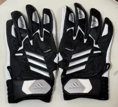 アディダス バッティンググローブ L 両手 1セット 黒/白