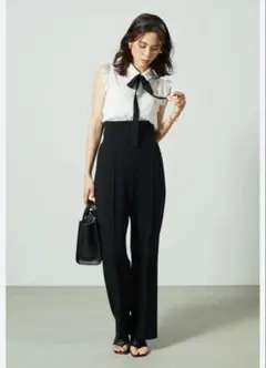 SNIDEL ハイウエストワイドパンツ