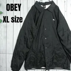 OBEY コーチジャケット XL ビッグロゴ ストリート ナイロンジャケット