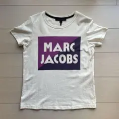 【美品】マークジェイコブス　Tシャツ　ホワイト　パープルロゴのサムネイル