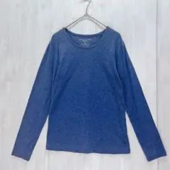 ハニーサックルローズ　ラメ入り 長袖カットソー　青　M