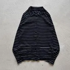 agnes b. border knit cardigan ボーダー 黒のサムネイル