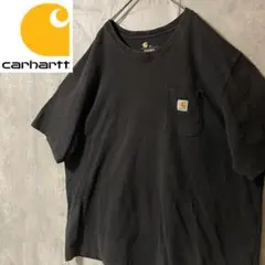 carharttカーハートtシャツ半袖カットソー黒ブラックポケットワンポイント