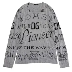 DOLCE&GABBANA ロングスリーブカットソー ロゴ総柄デザインのサムネイル