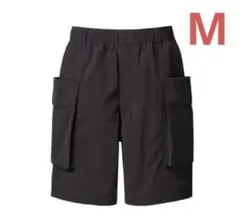 ユニクロU パラシュートカーゴショーツ 黒 M
