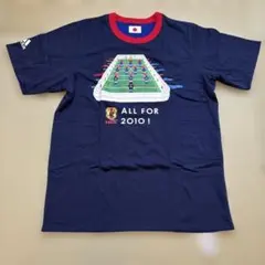 adidas サッカー 応援Tシャツ ネイビー L リバーシブル