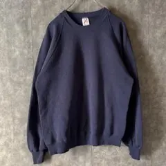 ヴィンテージ90s JERZEES スウェット XL 茄子紺 USA製 無地古着