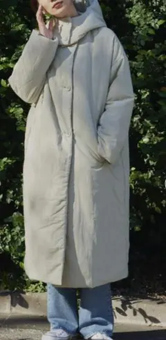 AUNTIEROSAHOLIDAY 2way中綿オーバーフーディコート