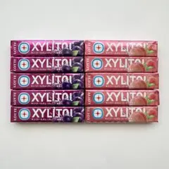 LOTTE ロッテ キシリトールガム グレープ ピーチ 10個のサムネイル