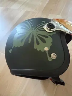 ダムトラックス★レディースヘルメットDAMMFLAPPERバタフライ緑やや難ありのサムネイル
