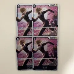 サンジ sr 4枚セット st14-003　　　　　　ワンピースカード