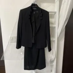 礼服　黒　3点セット　（ジャケット、スカート、ブラウス）サイズ9号 9AR 美品