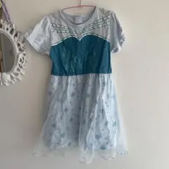 FROZEN エルサ風 半袖ワンピース 130