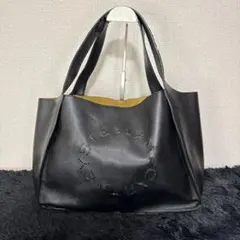 STELLA McCARTNEY トートバッグ レザー ブラック 刻印