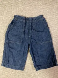 GU デニムハーフパンツ 100%コットン