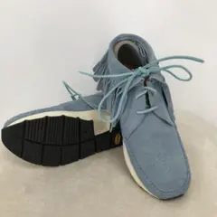 【デッドストック】VISVIM モカシンブーツ　8　水色 ビブラム　スエードのサムネイル