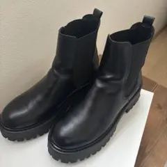 美品　ENESS ブラック サイドゴアブーツ　38
