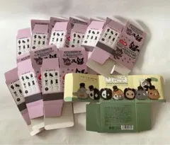 「空箱」キヨ猫マスコットキーホルダーコレクション×9とレトコロぬいぐるみ×1