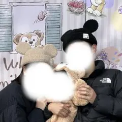 東京ディズニーリゾート ミッキーマウス もこもこ耳付きボアキャップ ベージュ