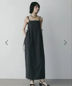 ピンタックキャミソール オーガニックコットン使用 M_ moussy キャミ