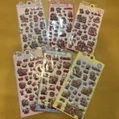 BONBON DROP 立体シールセット 6シート　ラブブ