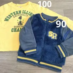 子供服　アウター＆ロングTシャツ 2点セット