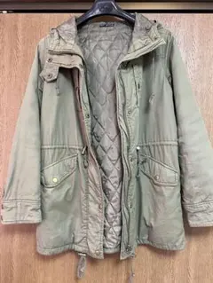 カーキ　モッズコート　ジャンバー　ブルゾン　秋冬コート　カーキジャケット