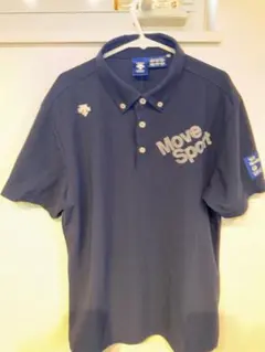 DESCENTE Move Sport ゴルフポロシャツ ネイビー