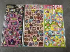 3種セット　ぷにっちょ ポップシール　キラキラ ゴースト アニマル スイーツ