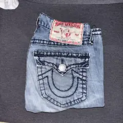 io着用　true religion 太ステッチ　デニム　激レア　大人気商品