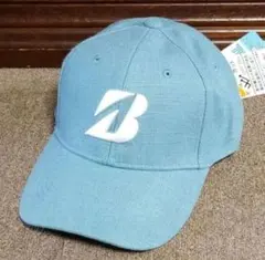 未使用品 BRIDGESTONE GOLF ゴルフ キャップ帽 水色のサムネイル