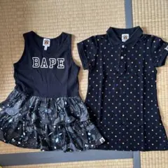 美品⭐️BAPE KIDS ワンピース 2点セット 110cm正規品のサムネイル