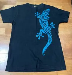 Habu Box 半袖Tシャツ ゲッコー柄 ブラック JLサイズのサムネイル