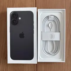 iPhone16空箱・充電ケーブル