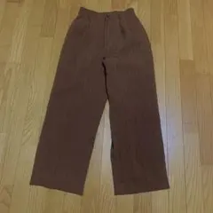 ⭐️スラックス　パンツ　ブラウン薄手W63