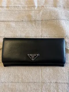 PRADA 長財布 サフィアーノ ブラック ※小銭入れ破れあり 訳あり