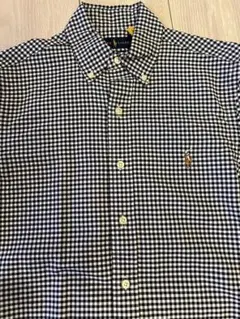 ラルフローレン BDシャツ ブラックギンガムチェック