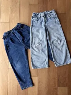 デニムパンツ 2点セット (ウエストゴム)のサムネイル
