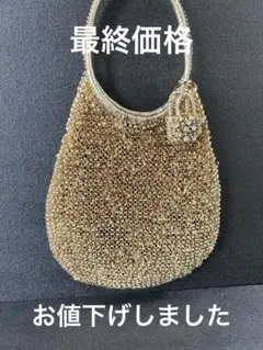 可愛いアクセ付きアンテプリマの薄ゴールドバック