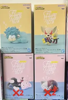 僕のヒーローアカデミア　Fluffy Paffy フィギュア　4種セット　6体売